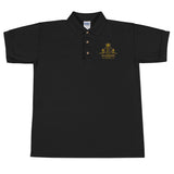 Billionaires Black Embroidered Polo Shirt