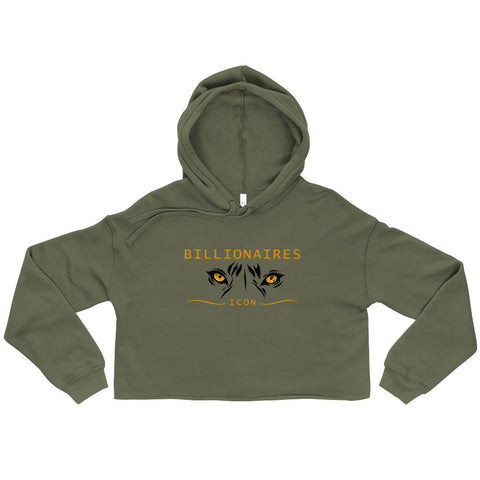 Billionaires Icon   Crop Hoodie